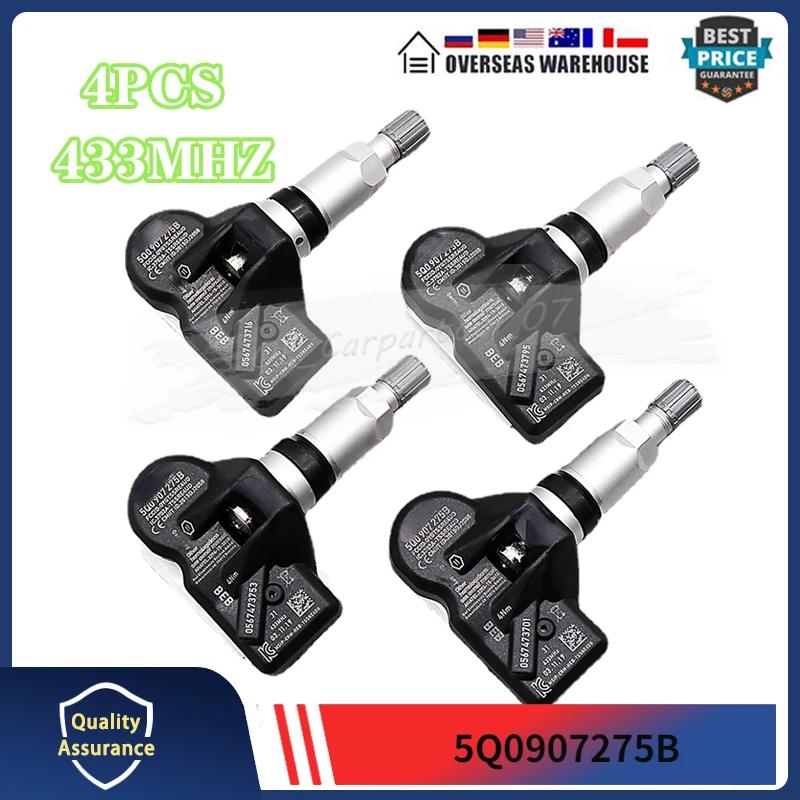 TPMS ڵ Ÿ̾ з  , 433MHZ 5Q0907275B 5Q0907275, ƿ Q7 TT ڴ ڵũ Ʋ  718 VW ׿¿, 4 
